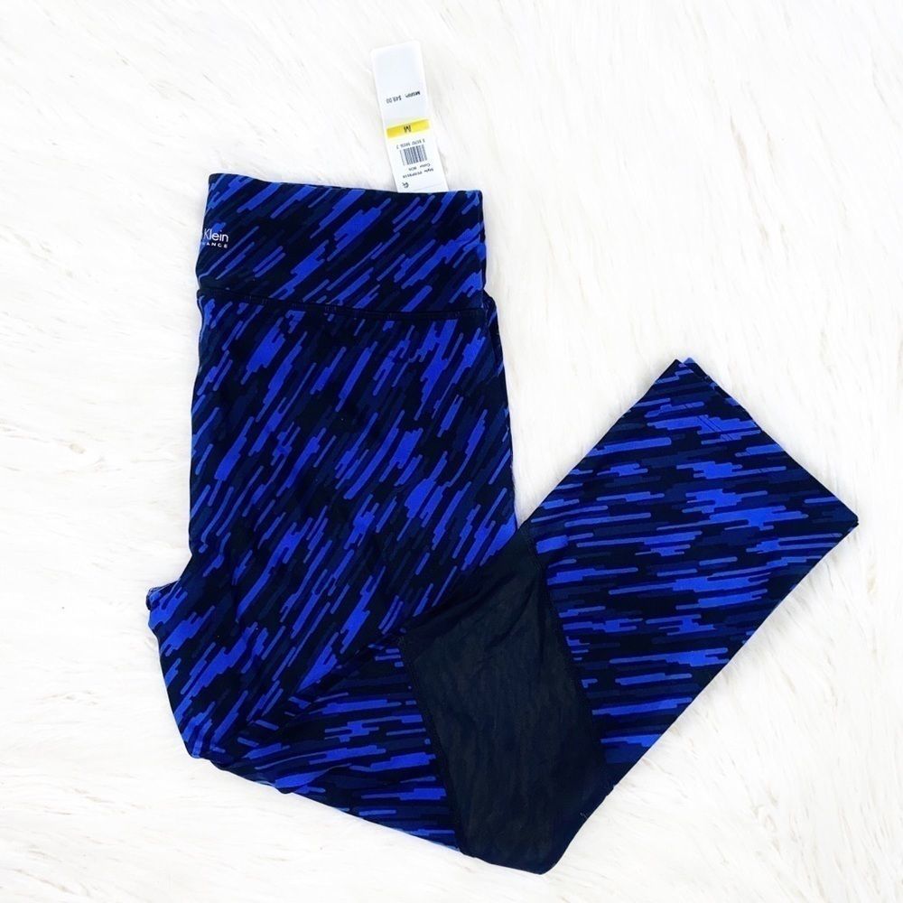 Calvin Klein Blue Performance Tights - Picture 3 of 3